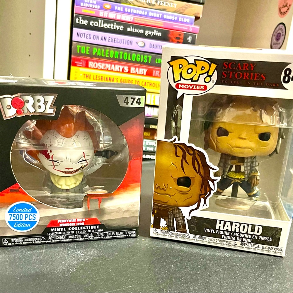 Funko Dorbz Pennywise LE and Funko POP Scary Stories to Tell in the Dark Harold